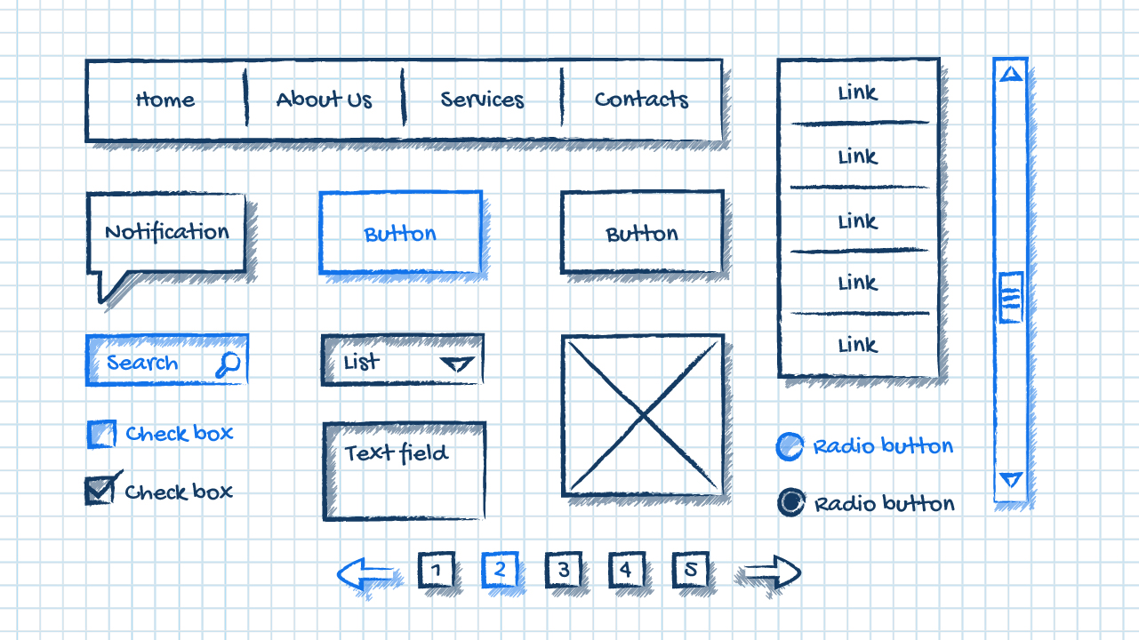 website wireframe