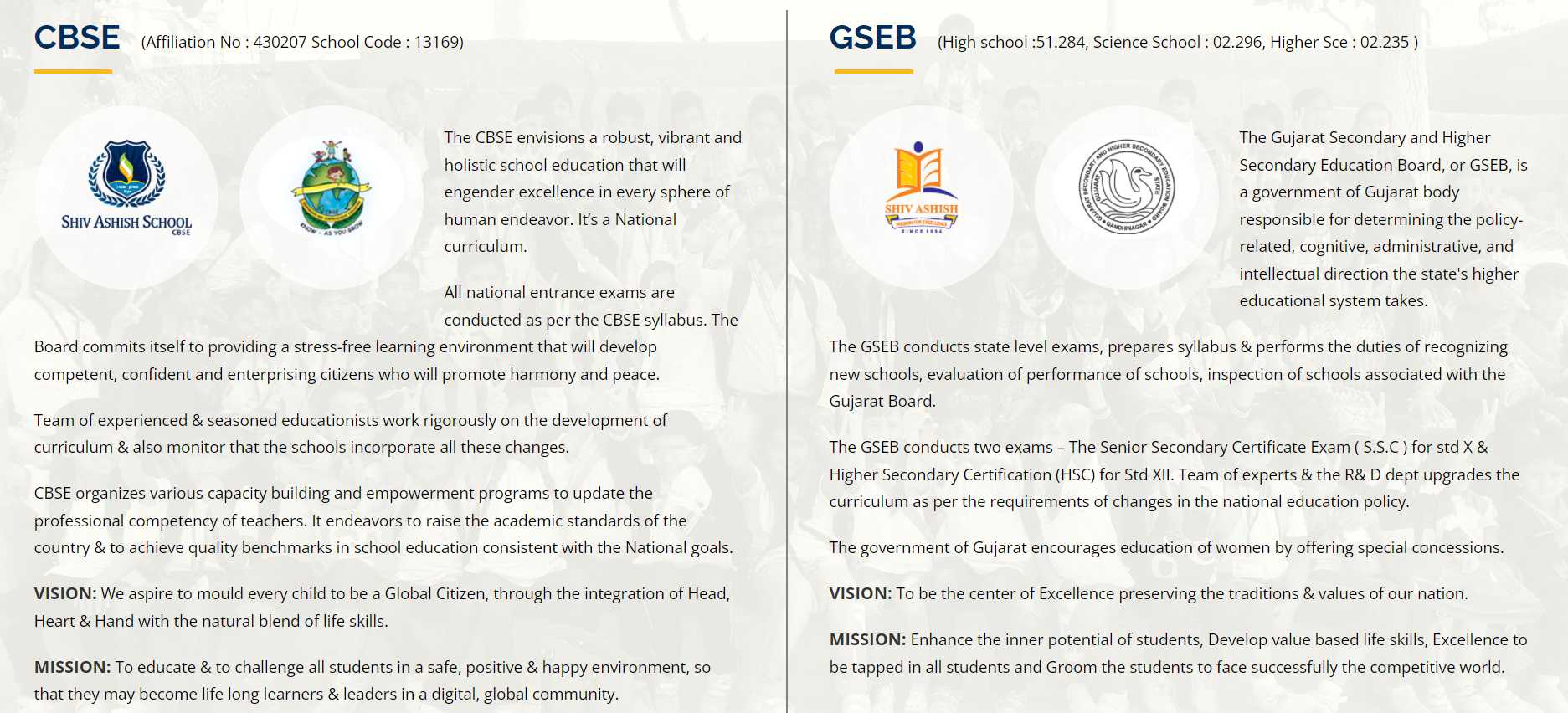 CBSE & GBSE