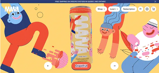 Representation of MANA website gamification where a curated character jumps over obstacles when the spacebar is pressed
