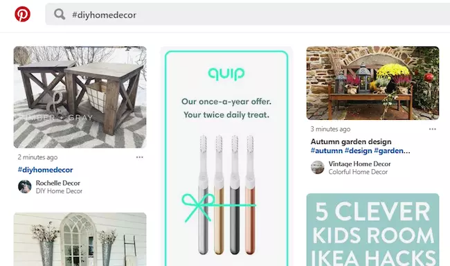 Pinterest-hashtag